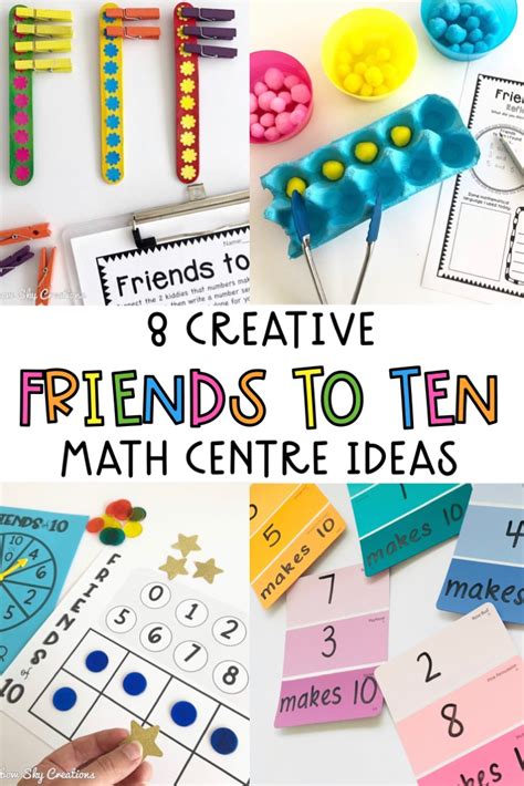 8 Fun Friends To Ten Math Centres Your Students Will LOVE | Math centers, Math center, Math ...