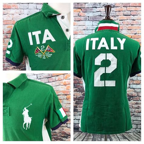 Polo Ralph Lauren Italy Flag #2 Shirt PRL Cup Green Polo Shirt Mens XL | eBay | Green polo ...