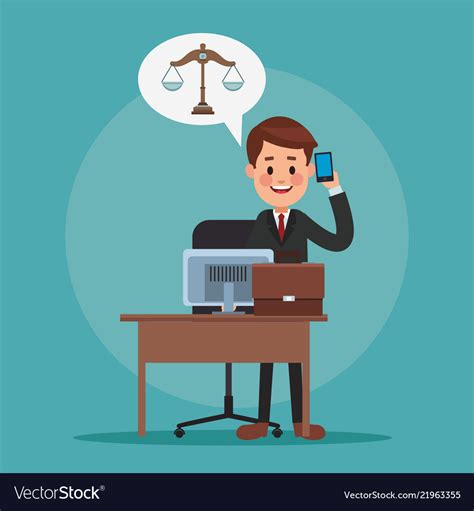 Executive lawyer cartoon Royalty Free Vector Image