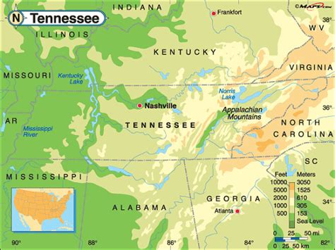 Tennessee Elevation Map – Get Latest Map Update