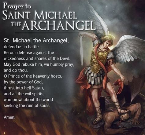 Pin by Sonia Landry on Angels, Prayers & such | St michael prayer, St ...