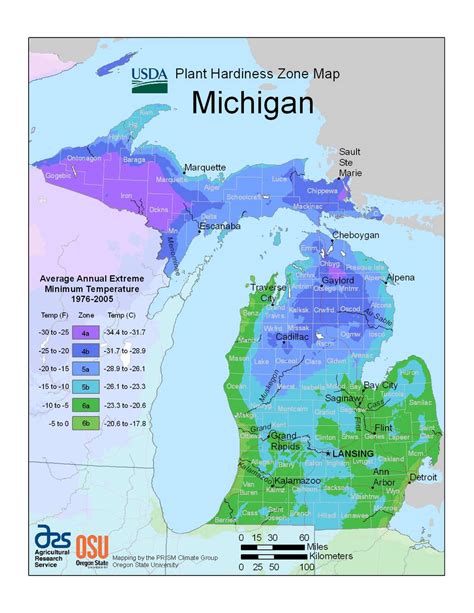 State Maps of USDA Plant Hardiness Zones