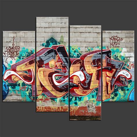 Top 15 of Graffiti Canvas Wall Art