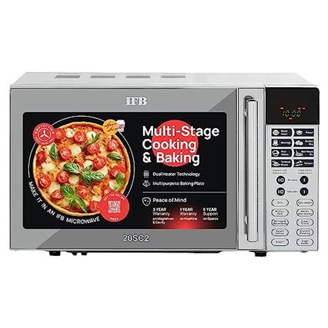 IFB 20 L Convection Microwave Oven (20SC2, Metallic Silver, With ...