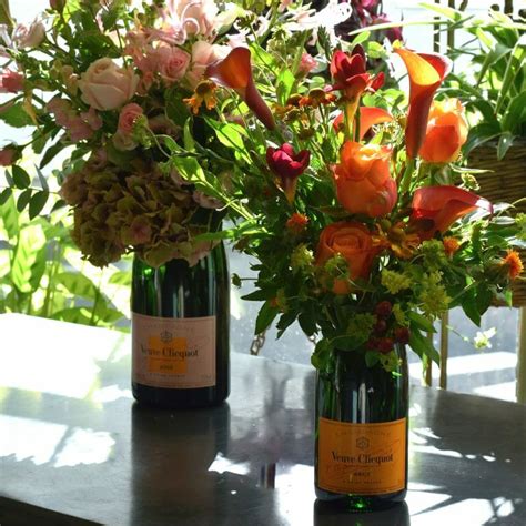 Champagne Flower Bottle - Kensington Flowers