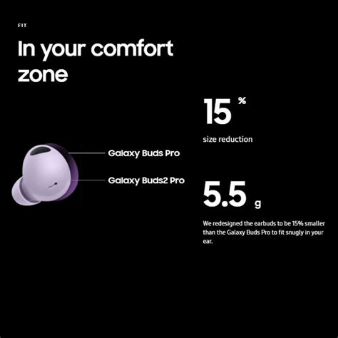 Original Samsung Galaxy Buds2 Pro TWS Earphone 24-bit Hi-Fi audio Active Noise Canceling for A53 ...