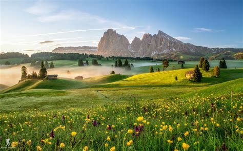 Sunrise - Alpe di Siusi - Dolomite Alps | Nature photography, Europe ...