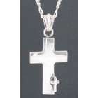 Men's Cross of Peace Sterling Silver Necklace - FindGift.com