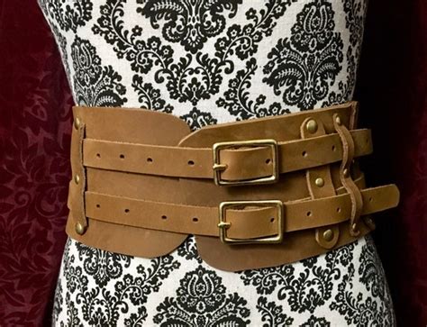 Gladiator Belt wide leather belt double strap belt weight | Etsy