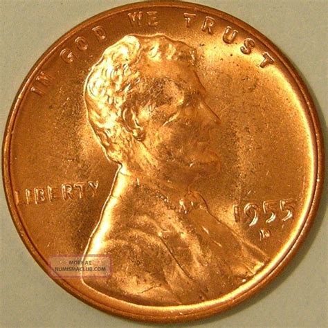 1955 D Lincoln Wheat Penny, Bu 109