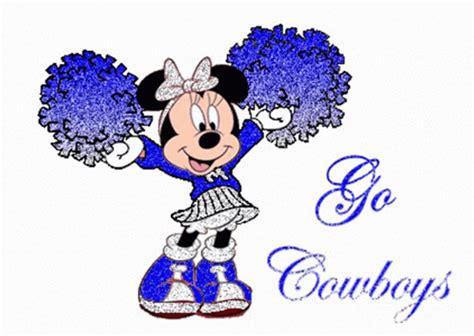 Go Dallas Cowboys Minnie Mouse GIF | GIFDB.com