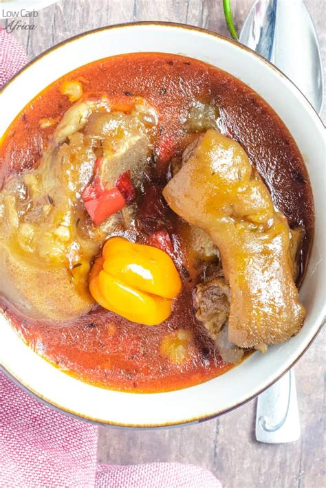 Cow Foot Soup (Cow Heel Soup) - Low Carb Africa