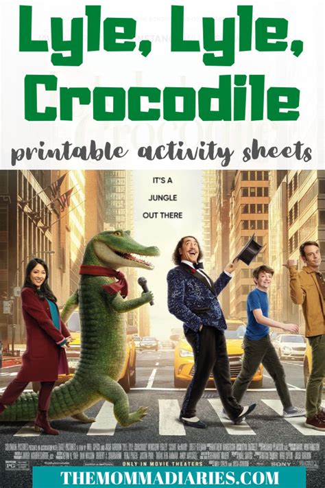 Lyle, Lyle, Crocodile Printable Activity Sheets - The Momma Diaries