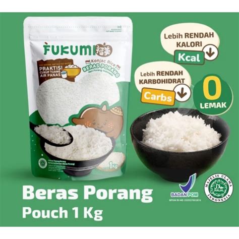 Jual Fukumi Beras Porang kemasan 1kg | Shopee Indonesia