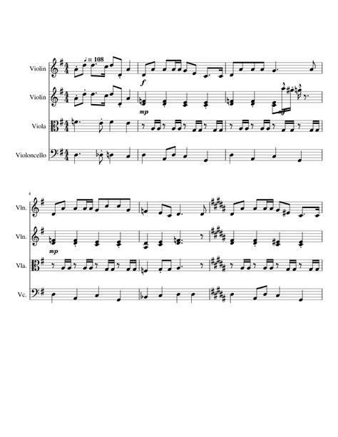 Gilligan's Island Theme Sheet music for Violin, Viola, Cello (String ...