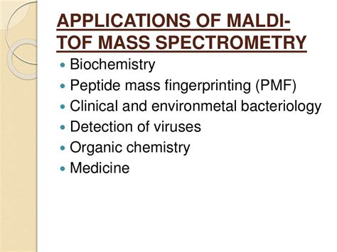 Maldi tof mass spectrometry ppt