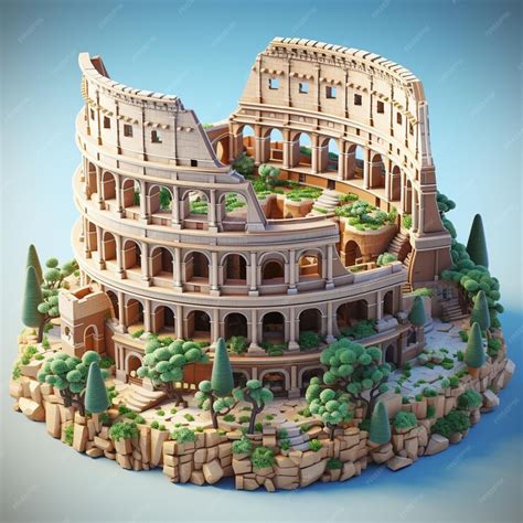 Premium AI Image | 3d rendering of The Colosseum