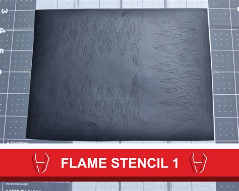 Vinyl Flame Stencil 1 for Custom Shoes – HaveAir Customs