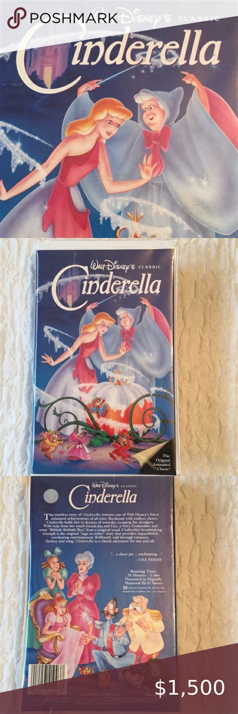 🌹CINDERELLA BLACK DIAMOND Orig Classic VHS 410 | Classic, Black diamond, Disney