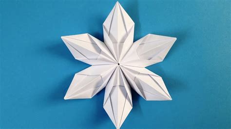 Origami snowflake How to make Beautiful 3D SnowFlakes Origami - YouTube