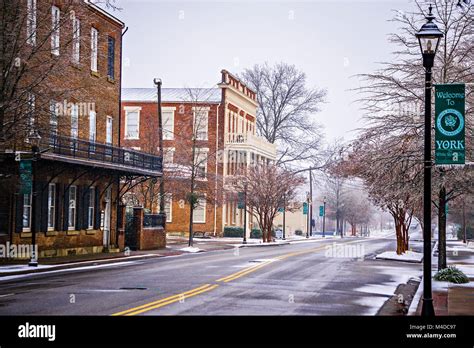 winter season in york south carolina Stock Photo - Alamy