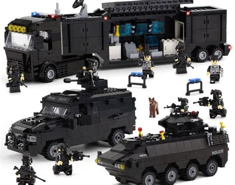 SALE 2018 Building Blocks Sets SWAT Team Transport Armored Vehicle ...