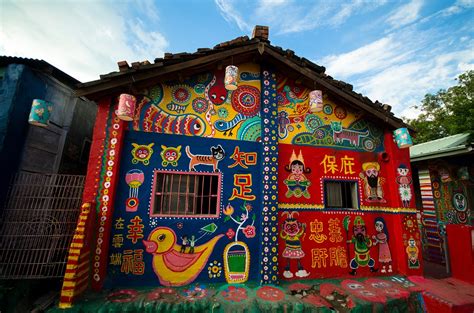 Taichung rainbow village taiwan,wall art,colorful painted houses,taiwan,travel - free image from ...