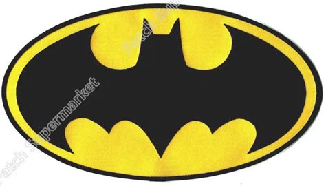 10.5" XL LARGE BATMAN classic logo IRON ON BACK PATCHES dc comics TV Movie Series Embroidered ...