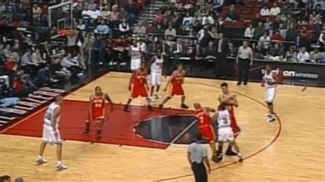 Yao Ming with the fast break dunk : r/sports