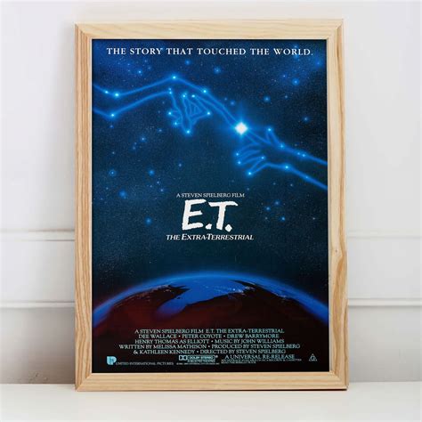 E.T. Movie Poster Vintage movie print retro movie poster | Etsy