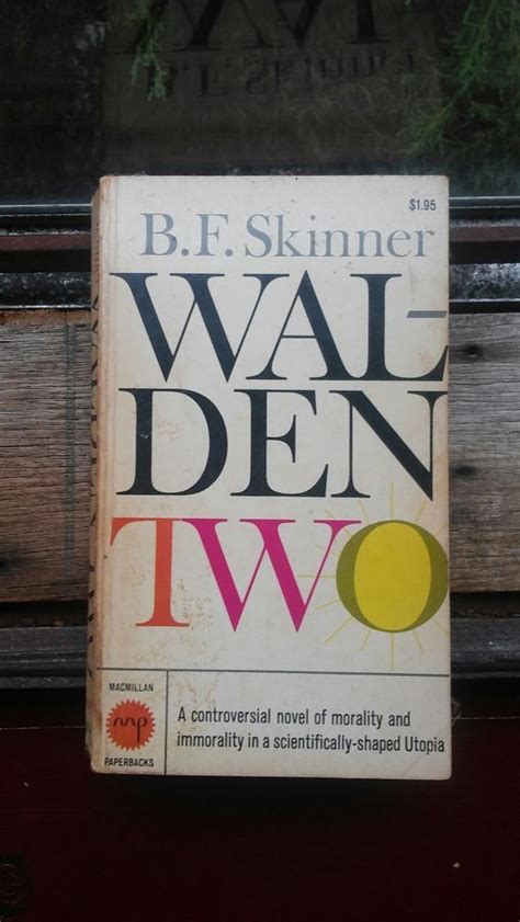 B. F. Skinner Walden Two | Vintage books, Walden two, Books