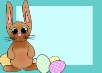 Easter Rabbit Cute Card Free Stock Photo - Public Domain Pictures
