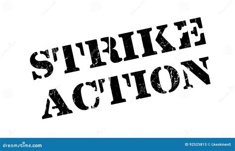 Strike Action rubber stamp stock vector. Illustration of industrial - 92525813