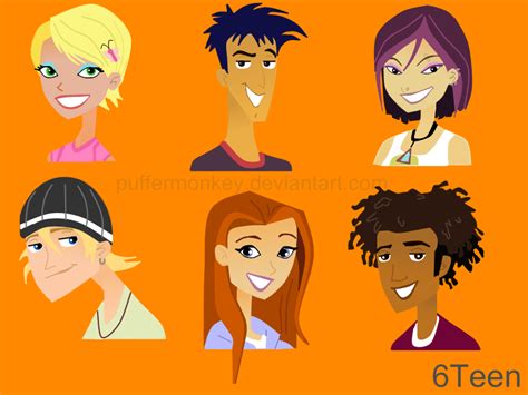 6Teen Characters by PufferMonkey on DeviantArt