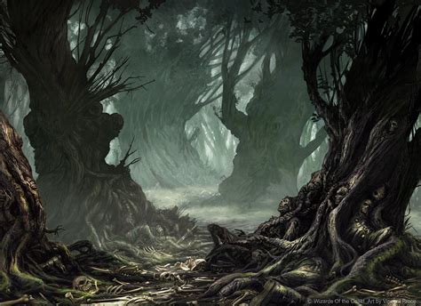 Fantasy Forest, Forest Art, Tree Forest, Dark Forest, Fantasy Concept Art, Fantasy Artwork, Dark ...