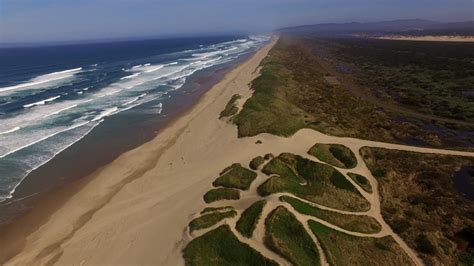 Aerial dunes of Florence, Oregon - YouTube