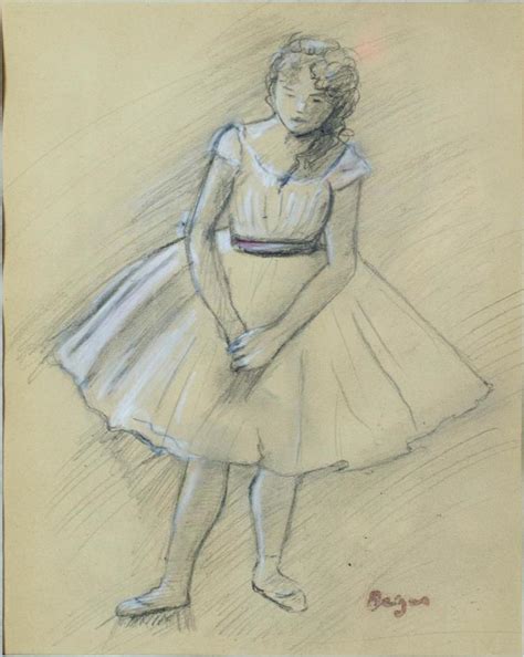 Edgar Degas (1834-1917) Ballerina Drawing