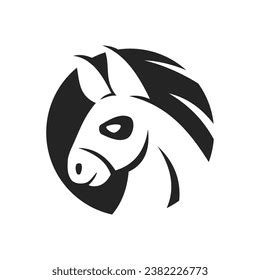 Donkey Logo Template Isolated Brand Identity Stock Vector (Royalty Free) 2382226773 | Shutterstock