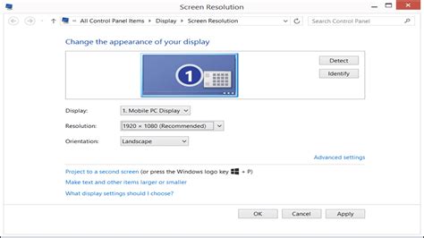 Change Screen Resolution in Windows 8.1- Tutorial