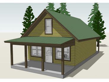 Love Shack House Plan, 052H-0014 | Cottage style house plans, Cottage house plans, Cottage plan