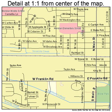 Meridian Idaho Street Map 1652120