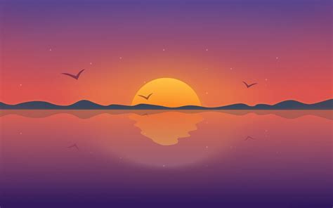 1680x1050 Resolution Minimal Reflection Sunset 1680x1050 Resolution ...