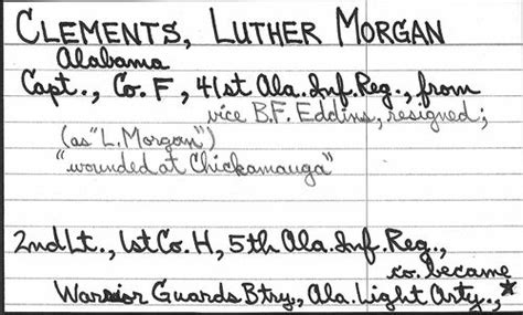 Luther Morgan Clements Military Order