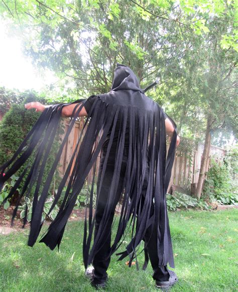 Cosplay Warrior Black Mistcloak Pure Wool Hooded Cloak Many - Etsy