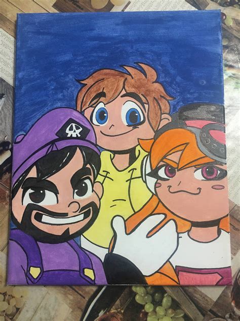 The pals! (Painting) by IsaTastic on DeviantArt