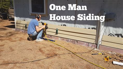 Siding a House By Yourself - YouTube