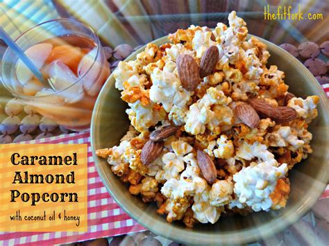 Movie Night Manna – Crunchy Caramel Almond Popcorn with Coconut Oil ...