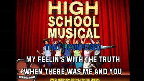 Karaoke - High School Musical - When There Was me and you - Descarga Mini Pack Gratis - YouTube