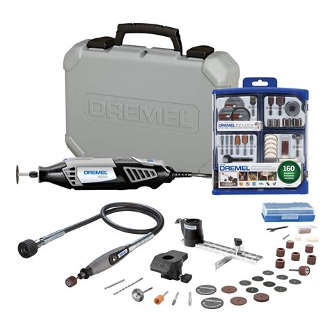 Buy Dremel 4000-2/30 Rotary Tool Kit with 160-Piece Accessory Kit and Flex Shaft Attachment ...