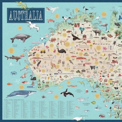 Tania McCartney Blog: Australia map--the entire thing!